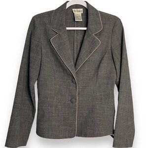 By Choice Blazer Jacket Women's 9 Juniors Gray Business Casual Corpcore Office